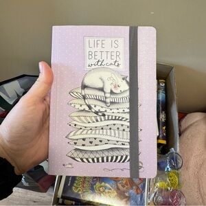 Life is Better with Cats Journal - Purple